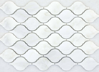 Marble Winter Frost in Winter Frost Lantern Mosaic - Mesh Mosaic