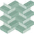 Spectrum in Light Green Mosaic 13x12 Tile