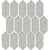 Regina in Light Gray Mosaic Picket Tile