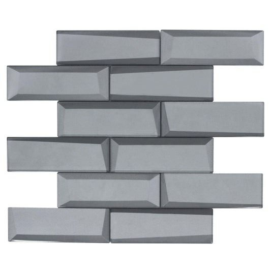 Monet Magic in Foggy Bricks Glass Tile