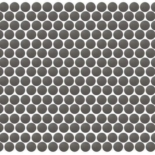 Back to Basics in Taupe Mosaic Penny Round Tile