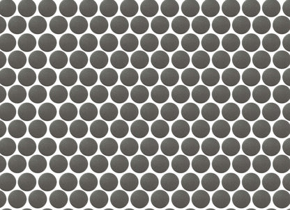 Back to Basics in Taupe Mosaic Penny Round