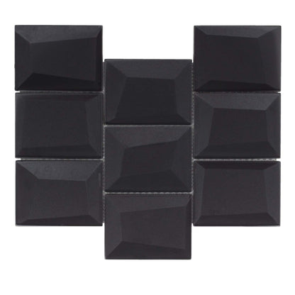 Monet Magic in Smokey Blocks Glass Tile