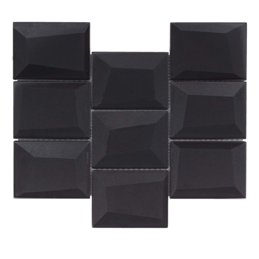 Monet Magic in Smokey Blocks Glass Tile