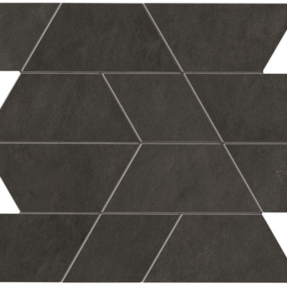 Spectrum in Black Mosaic 14x12 Matte Tile