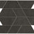 Spectrum in Black Mosaic 14x12 Matte Tile