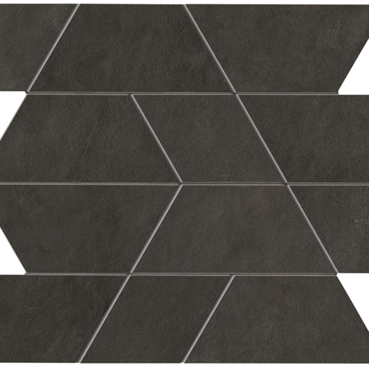 Spectrum in Black Mosaic 14x12 Matte Tile