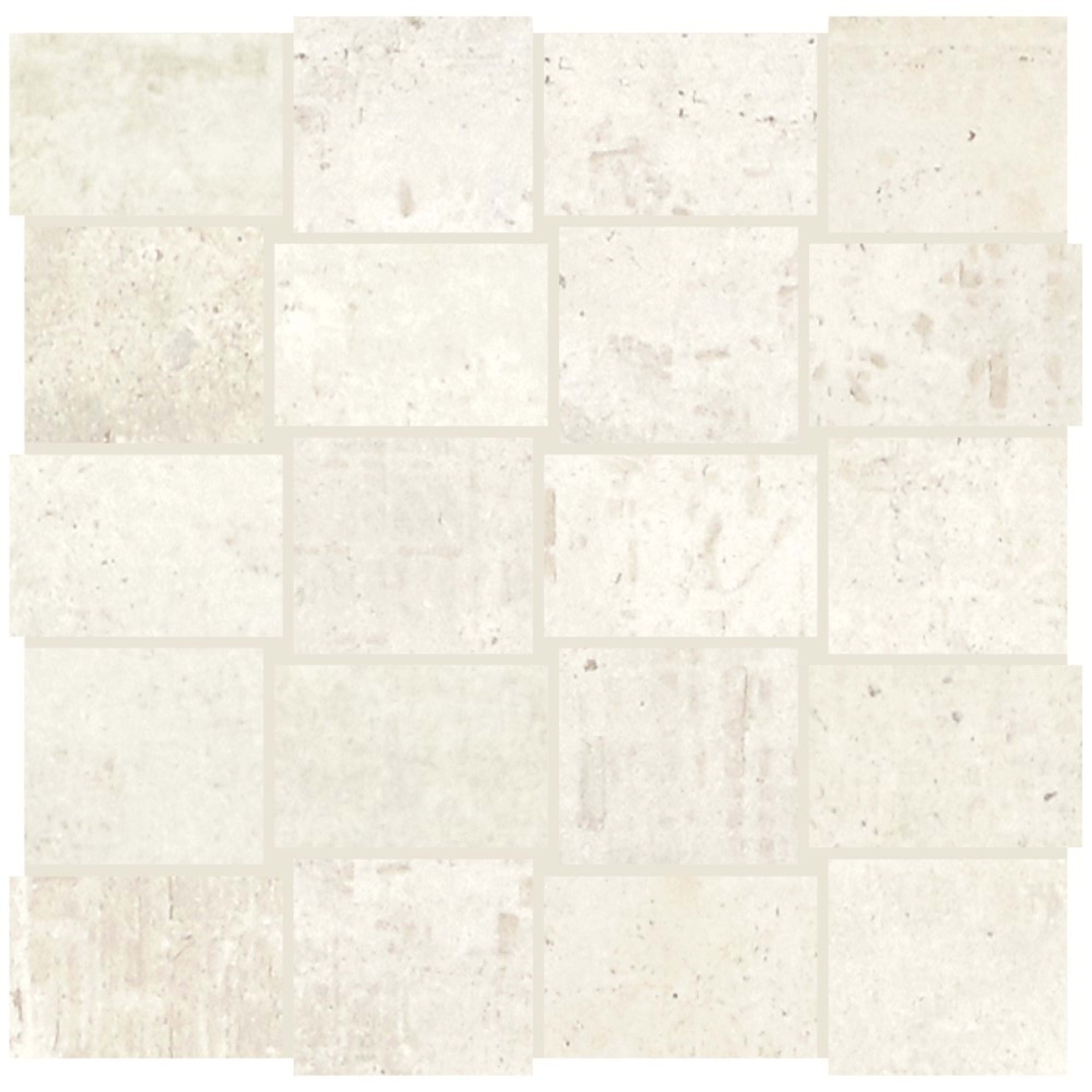 Transit in White Mosaic Tile